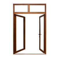 Best price aluminum alloy cladding wood casement glass window