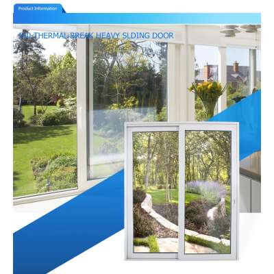 Thermal break Double Toughened Glass Sliding Door